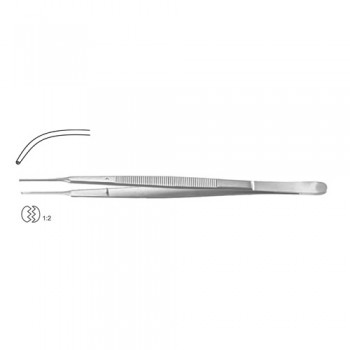 Cushing Dissecting Forceps 1 x 2 Teeth Stainless Steel, 18 cm - 7"